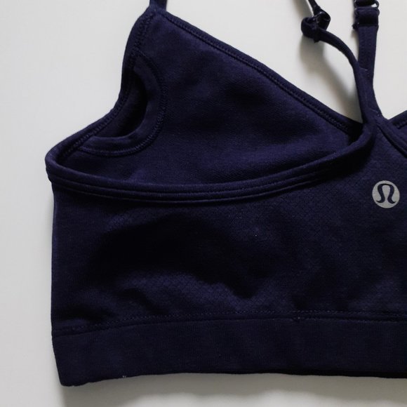 Lululemon Ebb & Flow Bra in Deep Indigo Blue Size 6 - Picture 7 of 10